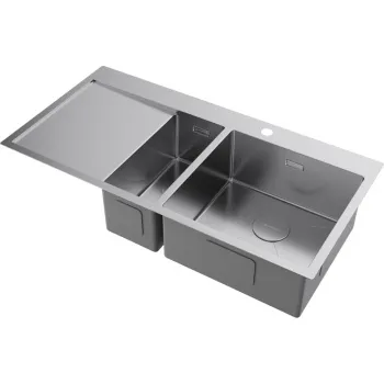 Мойка кухонная Omoikiri Akisame 100-2-IN-R нержавеющая сталь 4973547