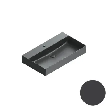 Раковина 80×47 Catalano Premium с 1 отверстием Nero satinato 0220801022