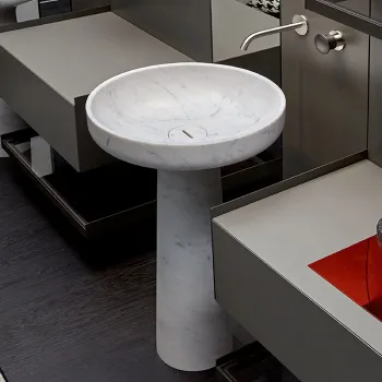 Раковина Antonio Lupi Ago 50х50, без отв., Marmo Carrara А0002423356