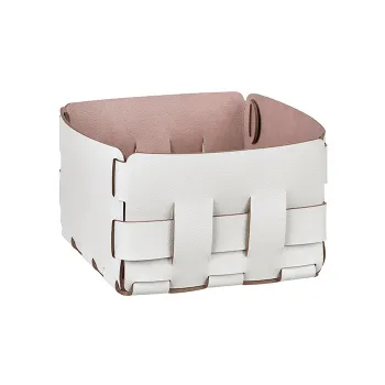 Корзинка ADJ Mini Bottega 19x19xH13, устричный/пепельная роза 1019.02/07