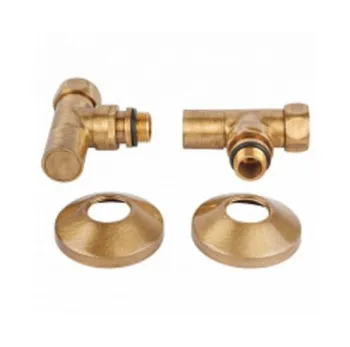 Вентиль для полотенцесушителя Secado 4603777474768 угловой бронза