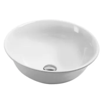Раковина накладная круглая диаметр Azzurra Jubilaeum 48xh18см без отв-й под смеситель, белый JULA04818000BI/(JUB45/APP bi)*0