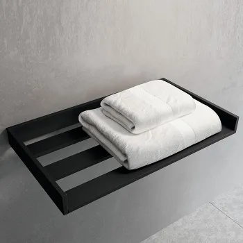 Полка для полотенец Novellini Frame 612х350, черный матовый R90AKFPA-H