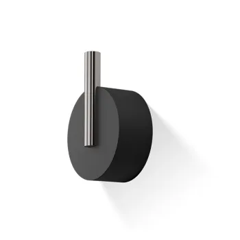 Крючок Decor Walther Stone WHK маленький / черный матовый / матовая нержавеющая сталь 972665