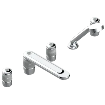 Смеситель на борт ванны THG Corvair Fior Di Bosco U8K-A02-1132SG хром