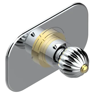 Смеситель для душа THG Mandarine Metal U1A-G02-5100B хром/золото