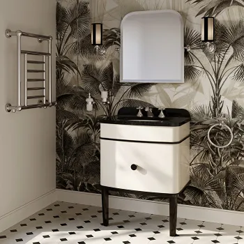 Тумба под раковину Devon&Devon Music Juninior 68х96.8 столешница NERO ASSOLUTO, мебели CREAM без раковины MUJUNEASCREAM