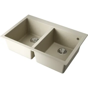 Мойка кухонная Omoikiri Bosen 80-2-BE ваниль 4993837