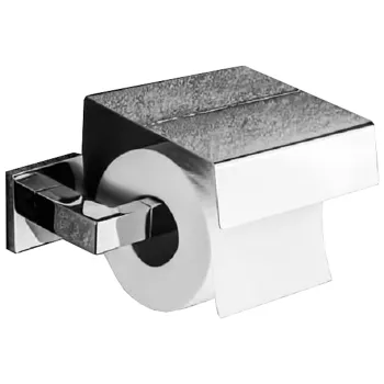 Держатель туалетной бумаги Colombo Basic Q с крышкой, хром B3791.CR