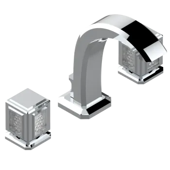 Смеситель для раковины THG Metropolis Cristal Clair A2A-A02-151LED хром