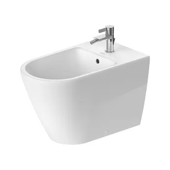 Duravit D-Neo Биде напольное 370x650х400 мм, с переливом, с 1 отв под смеситель, цвет: белый