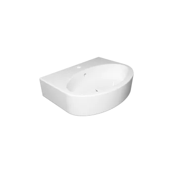 Раковина подвесная 60х44 см GSG Ceramic Design Like LKLAVBW60000 белый глянцевый