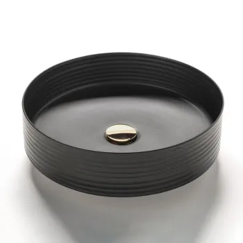 Раковина Terzofoco Sinks Cippo BLACK MATT для установки на столешницу размер 405115 мм цвет nero 0201BM