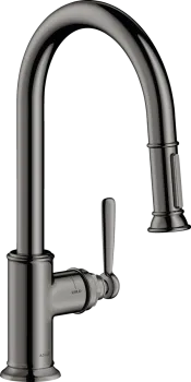 Axor Montreux Смеситель для кухни 180, на 1 отв., цвет: полированный черный хром 16581330