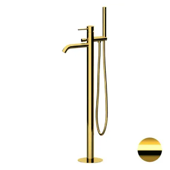 Смеситель для ванны Remer X-style  напольный  золото глянцевое X08DO