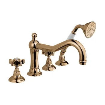 Смеситель на борт ванны Nicolazzi Dames Anglaises Смеситель на 4 отв. для ванны с душем 1449BZ