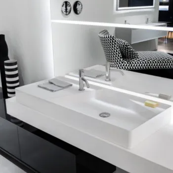 Раковина Antonio Lupi Simplo 108х47х11, 1 отв., белый А0002423863