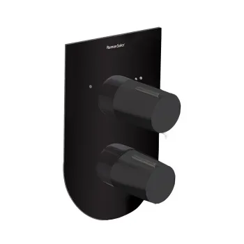 Смеситель для душа Ramonsoler Tzar встраиваемый на 2 выхода чёрный 341502SNM