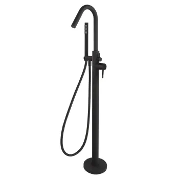 Смеситель для ванны Ramonsoler Odisea напольный с душевым комплектом черный 398503DNM