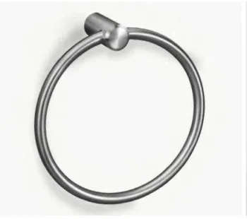 Вешало для полотенец Nofer круглое ROMA матовое 16827.S