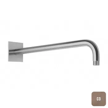 Держатель верхнего душа настенный Almar 42 с квадратным отражателем, copper brushed pvd E021116.CO