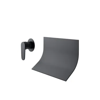 Смеситель для раковины Ramonsoler Alexia встраиваемый с каскадным изливом черный 3616902NM