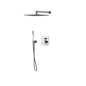 Душевой комплект Gattoni Soffio еситель встроеный с внутр частью, ручная лейка. душевая головка 250, хром 8190/PDC0cr