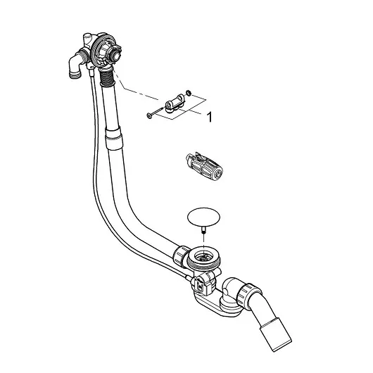 Слив-перелив для ванны Grohe 28990000 белый