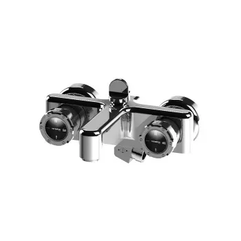 Смеситель для ванны Stella Timeaster 3267, круглая ручка d=52 хром, ручка черная TA 02000 CR00N