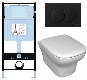 Унитаз c инсталляцией Jacob Delafon Vox E21747RU-BL