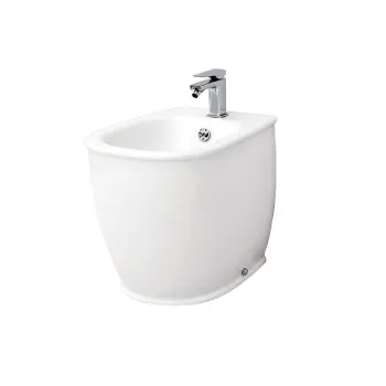 Биде напольное Artceram Azuley 36х52, 1 отв., c креплением, белый AZB002 01 00