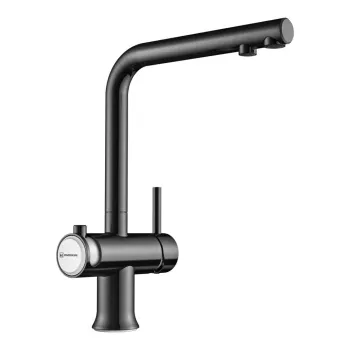 Смеситель для кухни Omoikiri Hotaru GM-WH вороненая сталь 4994053