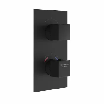 Встраиваемый термостатический смеситель для душа FUTURA с регулировкой температуры Kerama Marazzi черный матовый 67648EKM.01.093