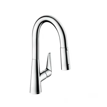 Hansgrohe 72 815 000 Talis S Смеситель для кухни 152 мм, выдвижной ∩ излив