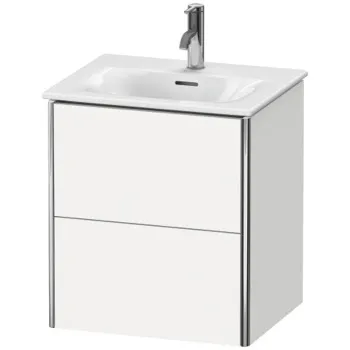 Duravit XSquare Тумба подвесная под раковину # 234453, 2 яшика, 560x510x418мм, цвет White High Gloss