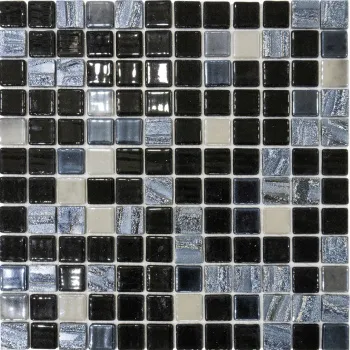 Мозаика на сетке Vidrepur Astra Black Mix м2