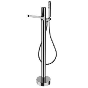 Смеситель для ванны Fima Carlo Frattini Nomos Go напольный, с ручным душем, хром F4164/4NCR
