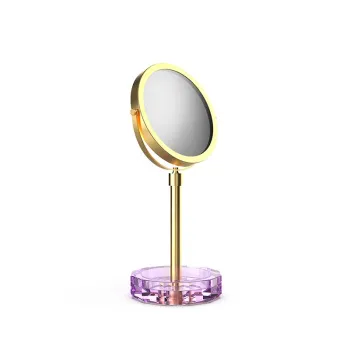 Зеркало косметическое Decor Walther Kristall KR KSA Фиолетовый / Золото матовое 941980