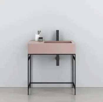 Раковина накладная Cielo I Narcisi NALAMDX CP 76 см правая розовый