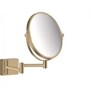 Косметическое зеркало hansgrohe AddStoris 41791140 шлифованная бронза