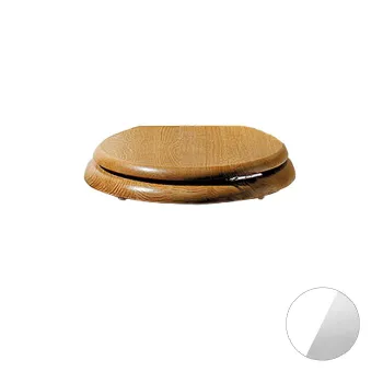 Сиденье для унитаза Devon&Devon Oxford MDF белый глянцевый петли хром микролифт 3IBSEBIOXSTANDCR/(2IBSEBIOXSTANDCR)