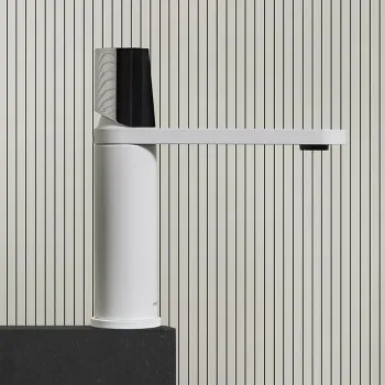 Смеситель для раковины Antonio Lupi Indigo ND301FBO+MNLU белый