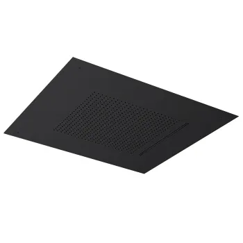 Встраиваемый верхний душ Almar 49,8х49,8, 2 типа струи, черный матовый E044280.MB