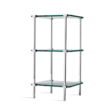 Стеллаж Decor Walther T 11 35x30x67.5 напольный, 3 стеклянные полки, хром 703100