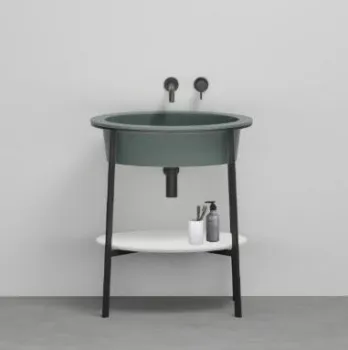 Раковина встраиваемая Cielo I Catini Catino Oval CALAO MU 70 см зеленый