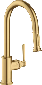 Axor Montreux Смеситель для раковины, на 1 отв., цвет: золото 16581250