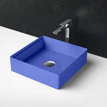 Раковина накладная Artceram Scalino 38x38, blu zaffiro SCL001 16 00