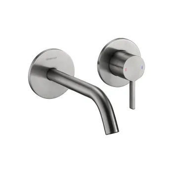 Смеситель для раковины встраиваемый Benesque Lumiere 10010302 никель брашированный