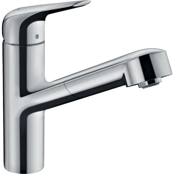 Смеситель для кухни hansgrohe Focus M42, 150, 1jet, sBox, 71829000 с вытяжным изливом, хром