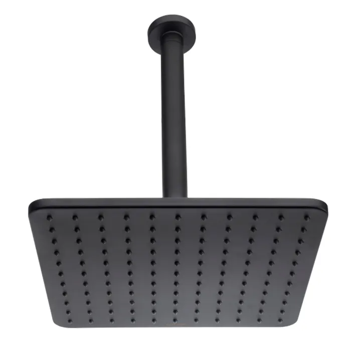 BOSSINI COSMO Верхний душ 280х280 мм., с потолочным держателем 300 мм, цвет черный матовый H30598G.0
